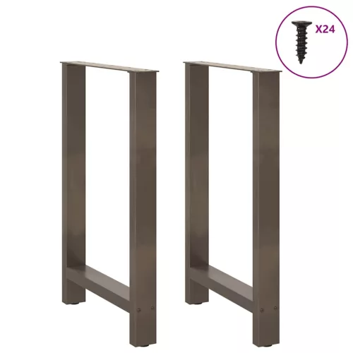  2 db natúr acél bárasztalláb 60x(90-91) cm