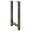  2 db natúr acél bárasztalláb 60x(90-91) cm