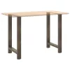  2 db natúr acél bárasztalláb 60x(90-91) cm