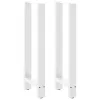  2 db fehér bárasztal láb 40 x (100-101) cm acél
