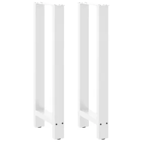  2 db fehér bárasztal láb 40 x (100-101) cm acél
