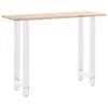  2 db fehér bárasztal láb 40 x (100-101) cm acél