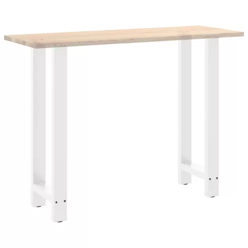  2 db fehér bárasztal láb 40 x (100-101) cm acél