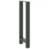  2 db antracitszürke acél bárasztalláb 40x(100-101) cm