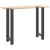  2 db antracitszürke acél bárasztalláb 40x(100-101) cm