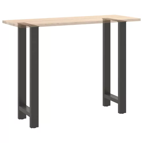  2 db antracitszürke acél bárasztalláb 40x(100-101) cm