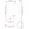  2 db antracitszürke acél bárasztalláb 40x(100-101) cm