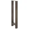  2 db natúr acél bárasztalláb 40 x (100-101) cm