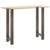  2 db natúr acél bárasztalláb 40 x (100-101) cm
