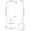  2 db natúr acél bárasztalláb 40 x (100-101) cm