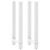  2 db fehér bárasztal láb 50 x (100-101) cm acél