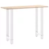  2 db fehér bárasztal láb 50 x (100-101) cm acél