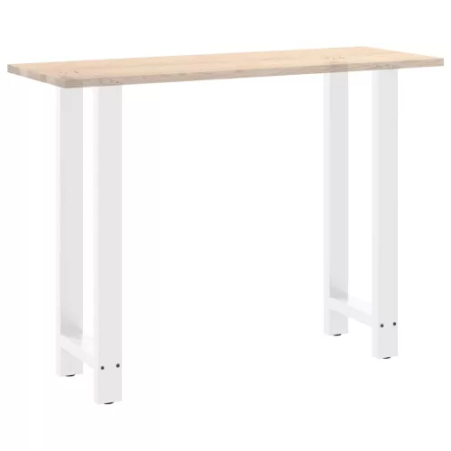  2 db fehér bárasztal láb 50 x (100-101) cm acél