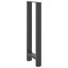  2 db antracitszürke acél bárasztalláb 50x(100-101) cm