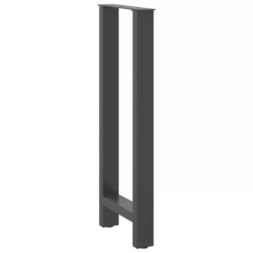  2 db antracitszürke acél bárasztalláb 50x(100-101) cm