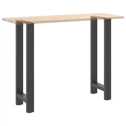 2 db antracitszürke acél bárasztalláb 50x(100-101) cm