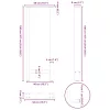  2 db antracitszürke acél bárasztalláb 50x(100-101) cm