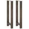  2 db natúr acél bárasztalláb 50x(100-101) cm