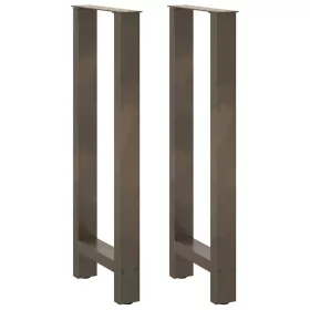  2 db natúr acél bárasztalláb 50x(100-101) cm