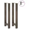  2 db natúr acél bárasztalláb 50x(100-101) cm