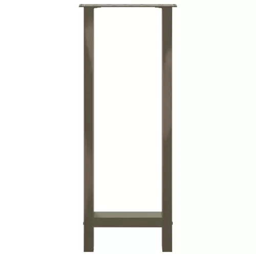  2 db natúr acél bárasztalláb 50x(100-101) cm