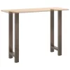  2 db natúr acél bárasztalláb 50x(100-101) cm