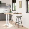  2 db fehér bárasztal láb 60 x (100-101) cm acél