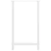  2 db fehér bárasztal láb 60 x (100-101) cm acél
