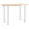  2 db fehér bárasztal láb 60 x (100-101) cm acél