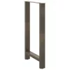  2 db natúr acél bárasztalláb 60 x (100-101) cm