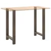  2 db natúr acél bárasztalláb 60 x (100-101) cm