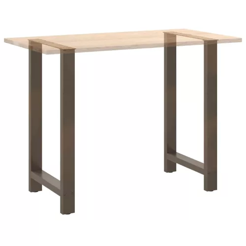  2 db natúr acél bárasztalláb 60 x (100-101) cm