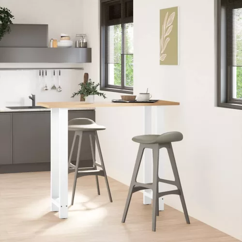  2 db fehér bárasztal láb 40 x (110-111) cm acél