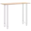  2 db fehér bárasztal láb 40 x (110-111) cm acél