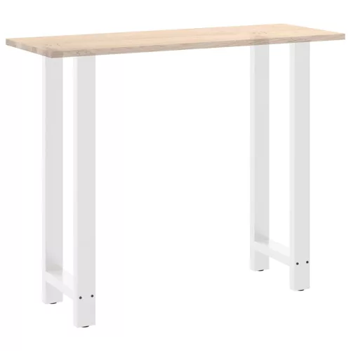 2 db fehér bárasztal láb 40 x (110-111) cm acél