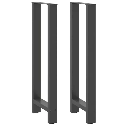  2 db antracitszürke acél bárasztalláb 40x(110-111) cm