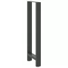  2 db antracitszürke acél bárasztalláb 40x(110-111) cm