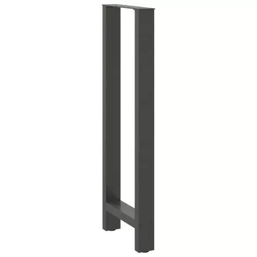  2 db antracitszürke acél bárasztalláb 40x(110-111) cm