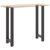  2 db antracitszürke acél bárasztalláb 40x(110-111) cm