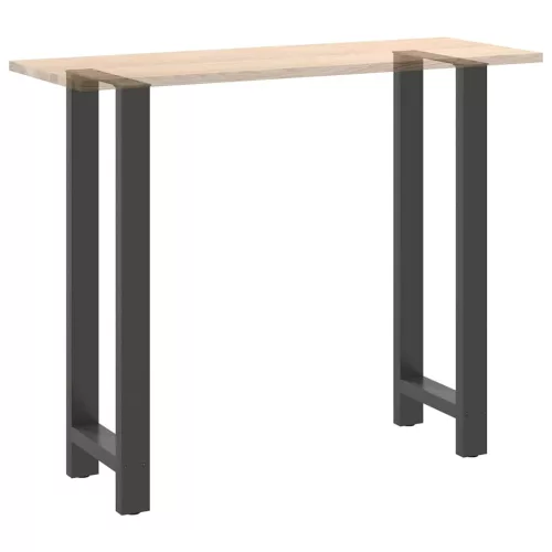  2 db antracitszürke acél bárasztalláb 40x(110-111) cm