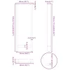  2 db antracitszürke acél bárasztalláb 40x(110-111) cm
