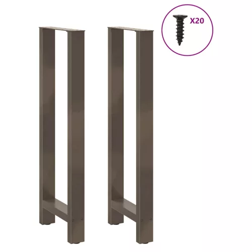  2 db natúr acél bárasztalláb 40 x (110-111) cm