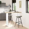  2 db fehér bárasztal láb 50 x (110-111) cm acél