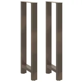  2 db natúr acél bárasztalláb 50 x (110-111) cm