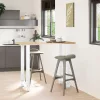  2 db fehér bárasztal láb 60 x (110-111) cm acél
