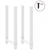  2 db fehér bárasztal láb 60 x (110-111) cm acél