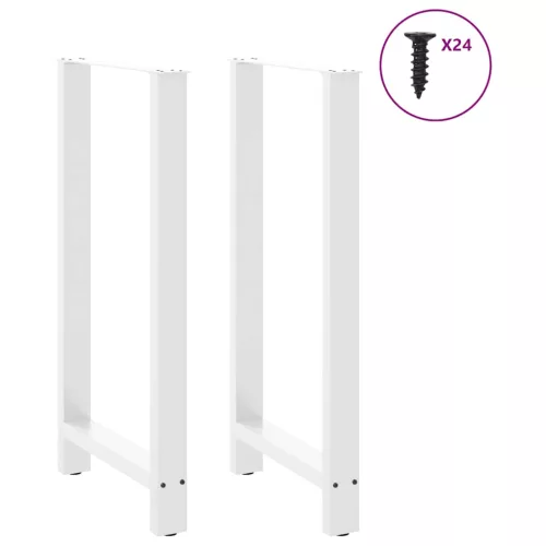  2 db fehér bárasztal láb 60 x (110-111) cm acél