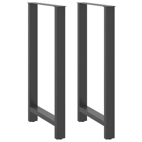  2 db antracitszürke acél bárasztalláb 60x(110-111) cm