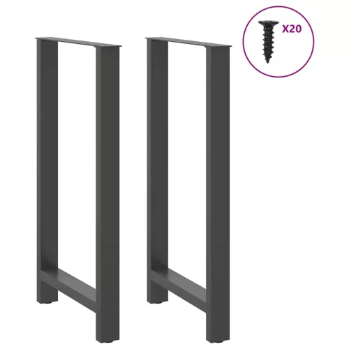  2 db antracitszürke acél bárasztalláb 60x(110-111) cm