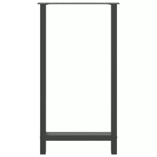  2 db antracitszürke acél bárasztalláb 60x(110-111) cm
